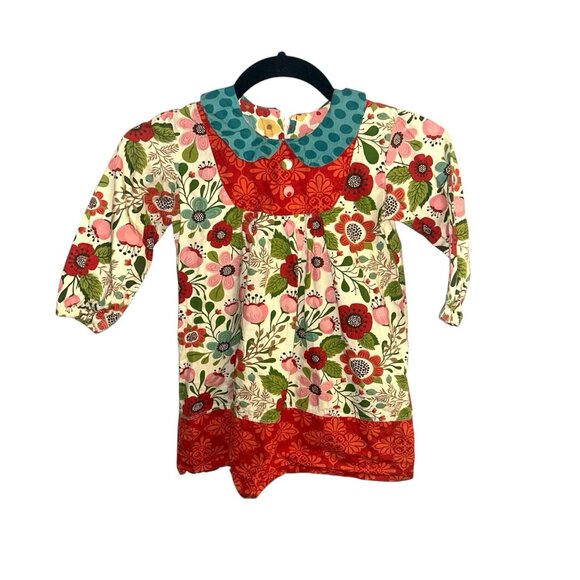 Jelly The Pug Multicolor Floral Long Sleeve Christina Dress Size 4T - Picture 1 of 8
